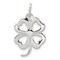 Sterling Silver 4 Leaf Clover Charm Good Luck Jewelry 19mm x 13mm